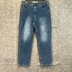 SOFT SURROUNDINGS Ultimate Denim Jeans Women's Sz 12 Blue High Rise Straight Leg